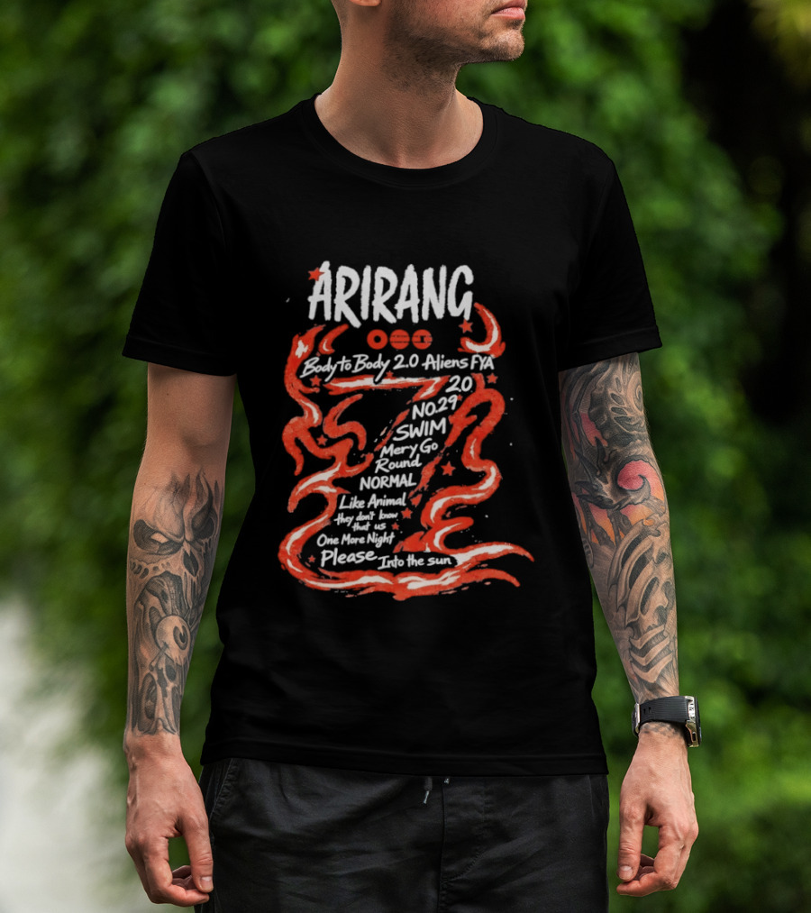 Arirang Body To Body 2.0 Aliens PX Swim Merry Go Round Normal Night T-Shirt