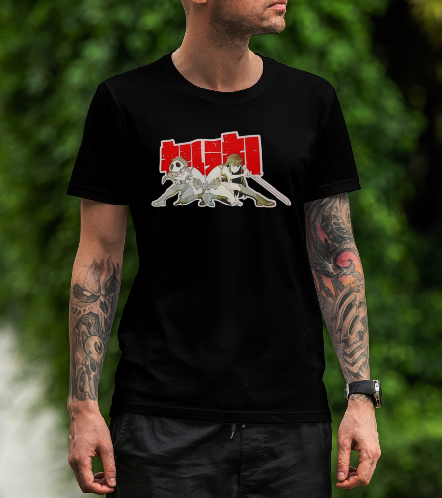 Makoto Kurokawa Twin Star Exorcists Anime Characters Katana Sword And Mask T-Shirt