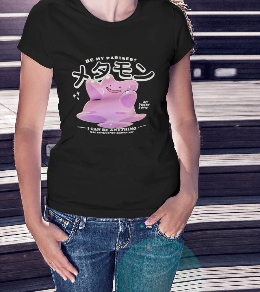 Pokemon Ditto Be My Partner I Can Be Anything Transformation T-Shirt