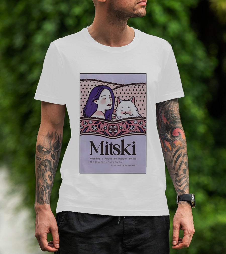Mitski Mexico City Concert March 2026 Nothing's About To Happen To Me T-Shirt