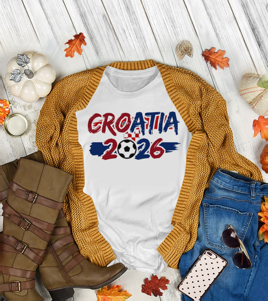Croatia World Cup 2026 Soccer Team Fan Gear T-Shirt
