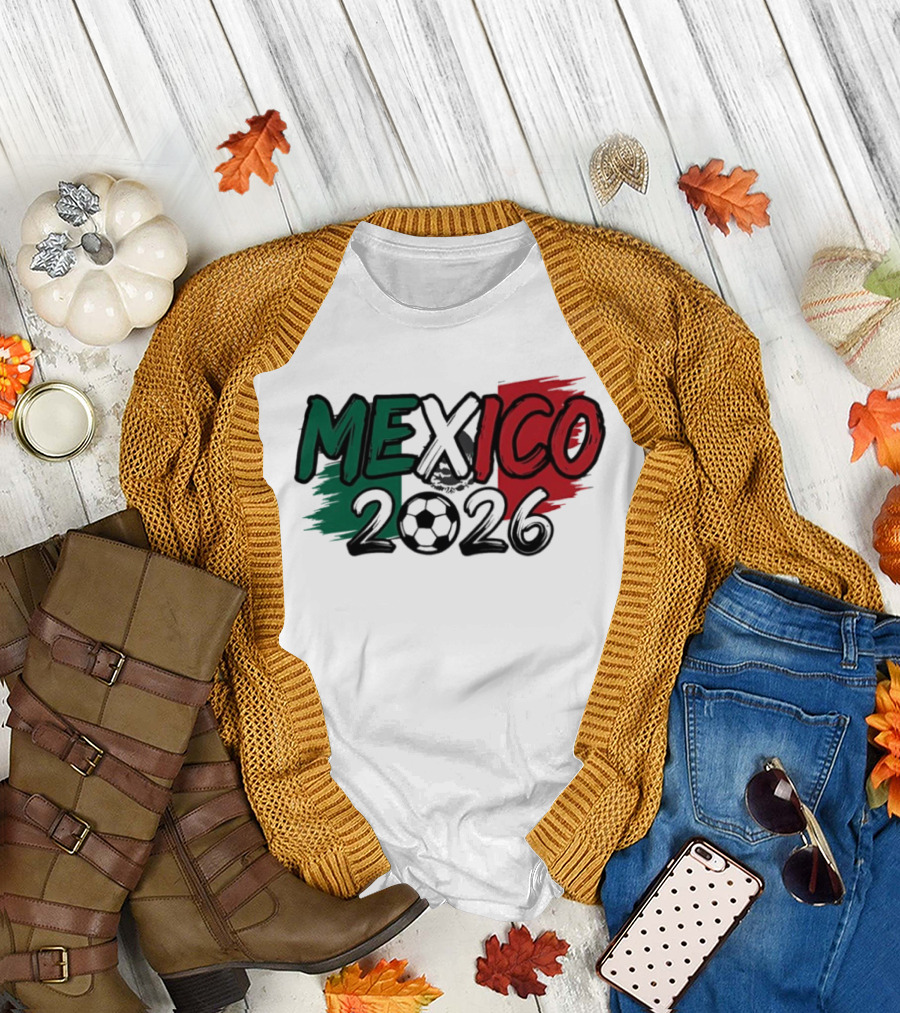 Mexico 2026 Soccer Fan Celebration National Team T-Shirt