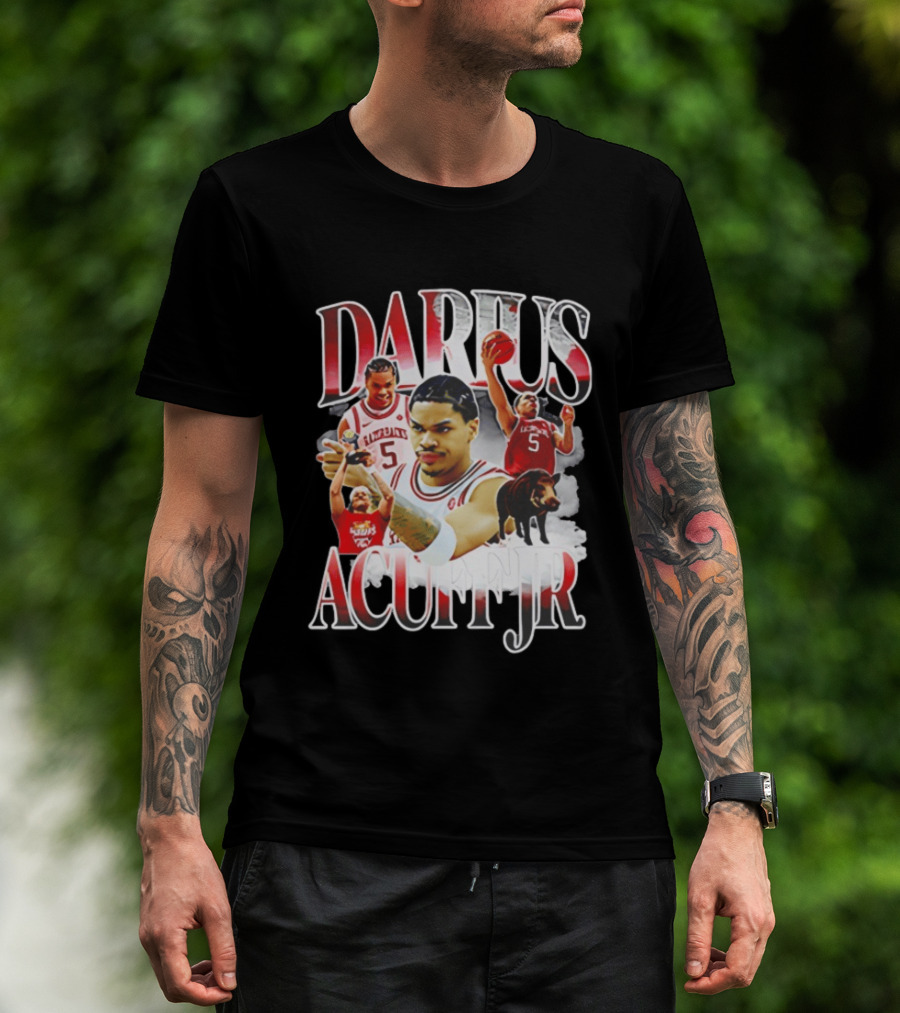 Darus Acuff Jr Arkansas Razorbacks Basketball Player Highlights T-Shirt