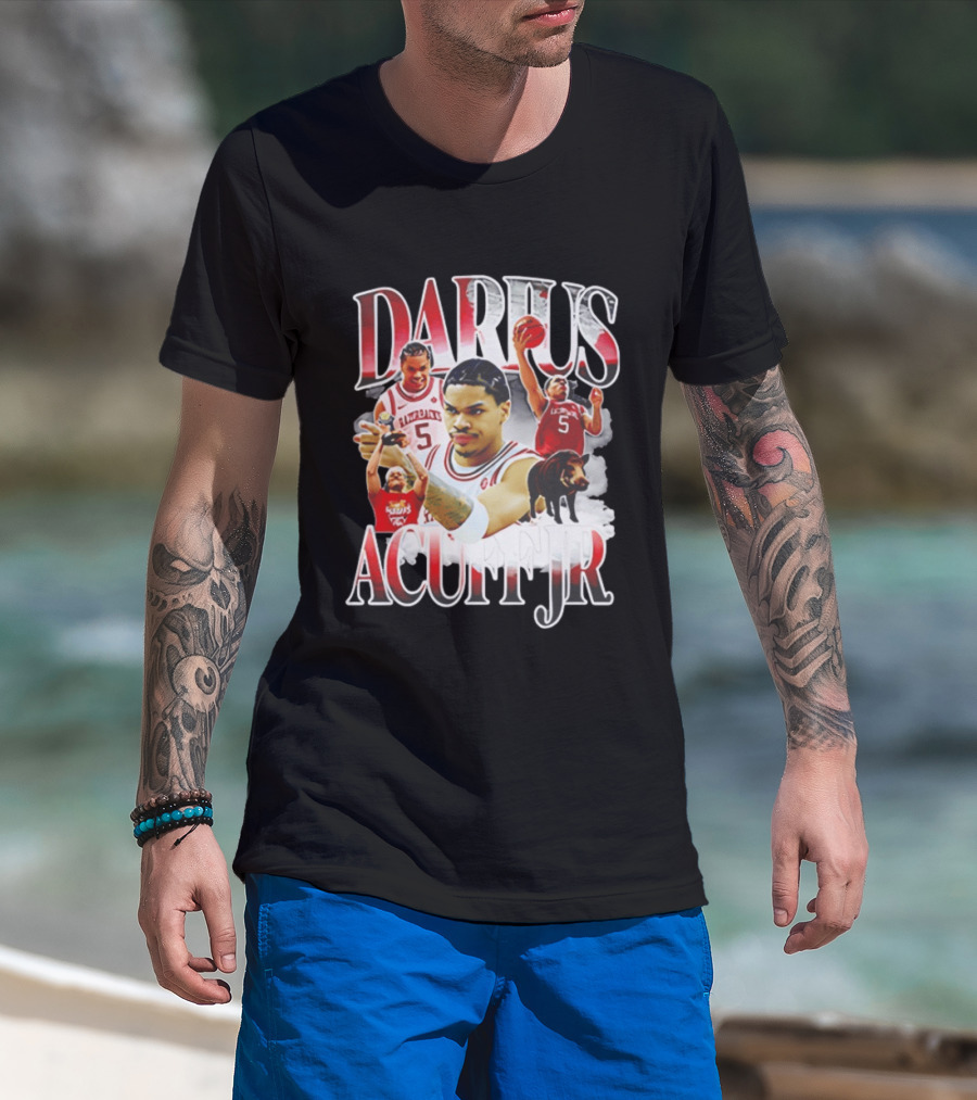 Darus Acuff Jr Arkansas Razorbacks Basketball Player Highlights T-Shirt