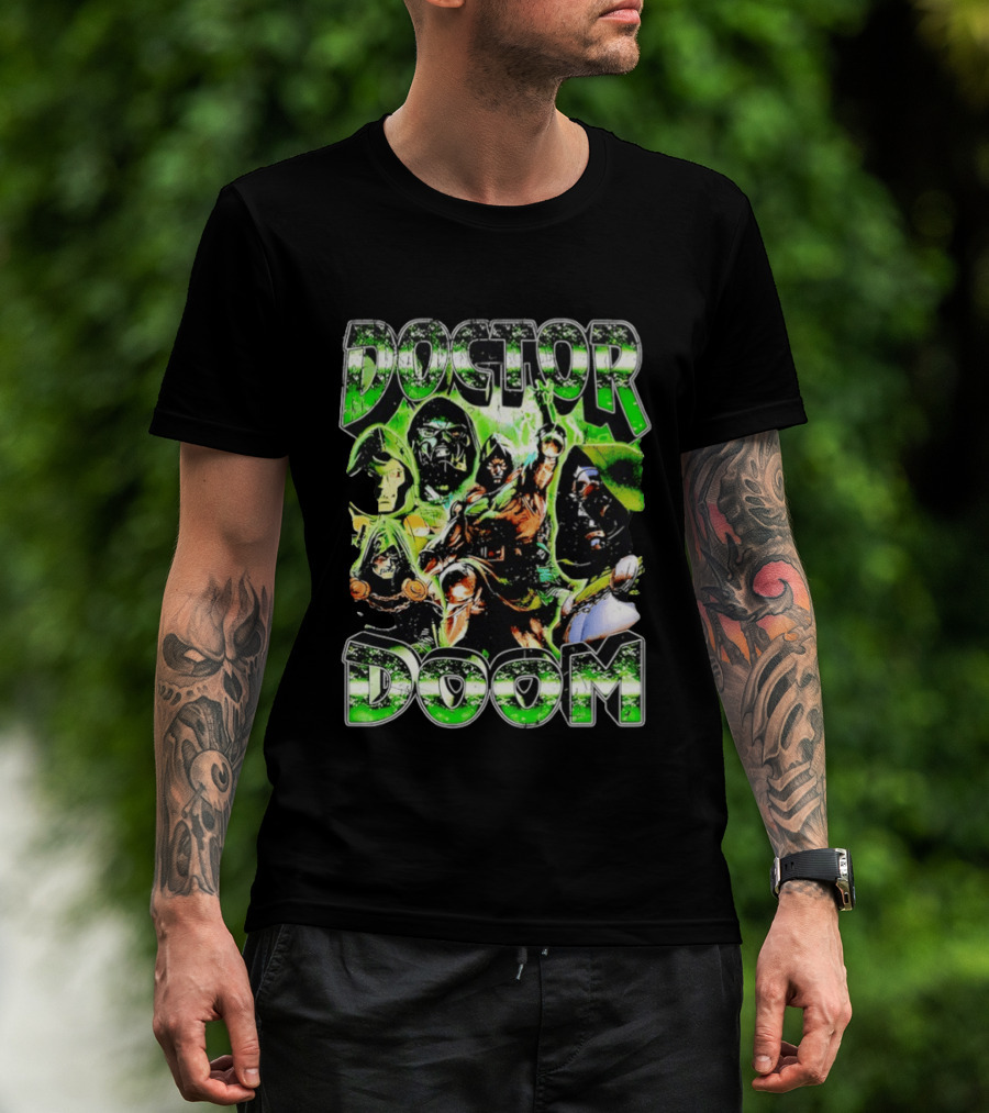 Doctor Doom Marvel Comics Villain Power Poses Montage T-Shirt