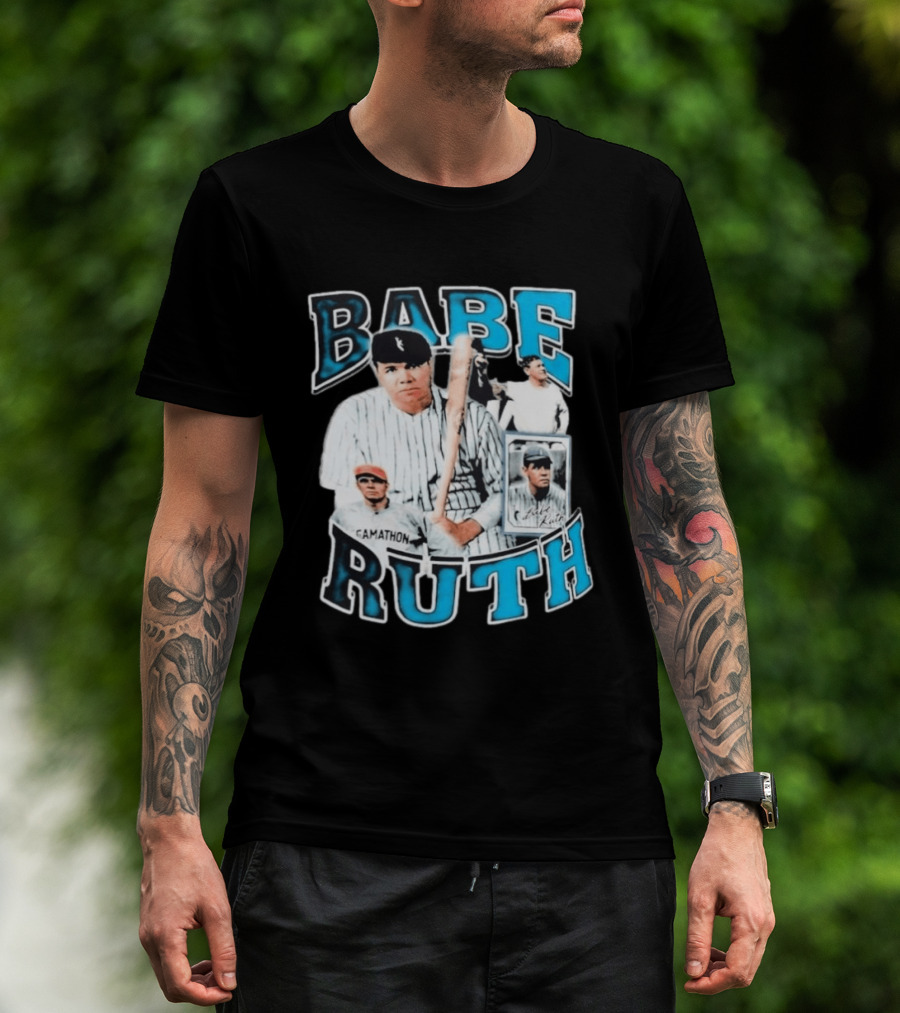 Babe Ruth New York Yankees Iconic Baseball Legend T-Shirt