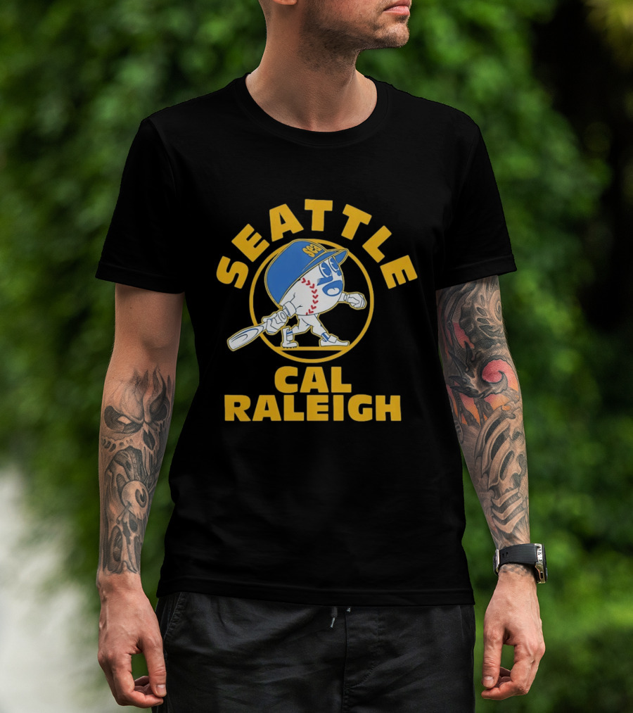 Seattle Mariners Cal Raleigh Baseball T-Shirt