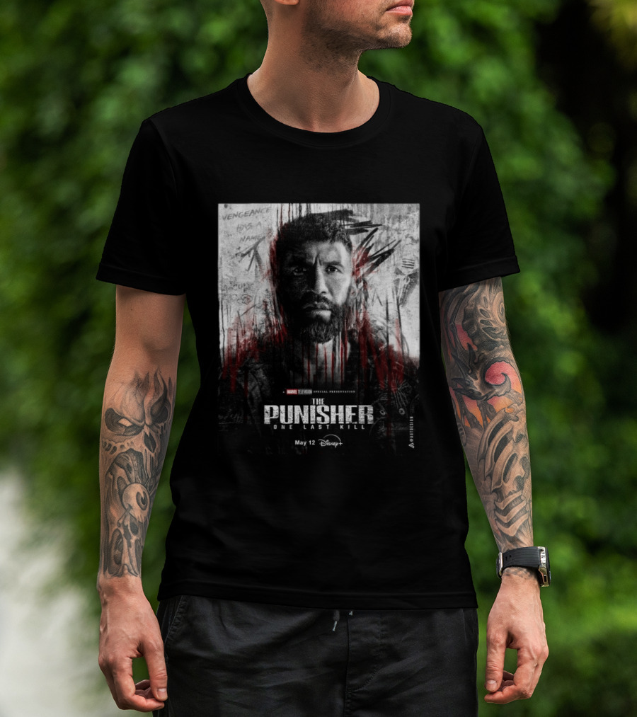 The Punisher One Last Kill Marvel Television Frank Castle May 12 Disney Plus T-Shirt