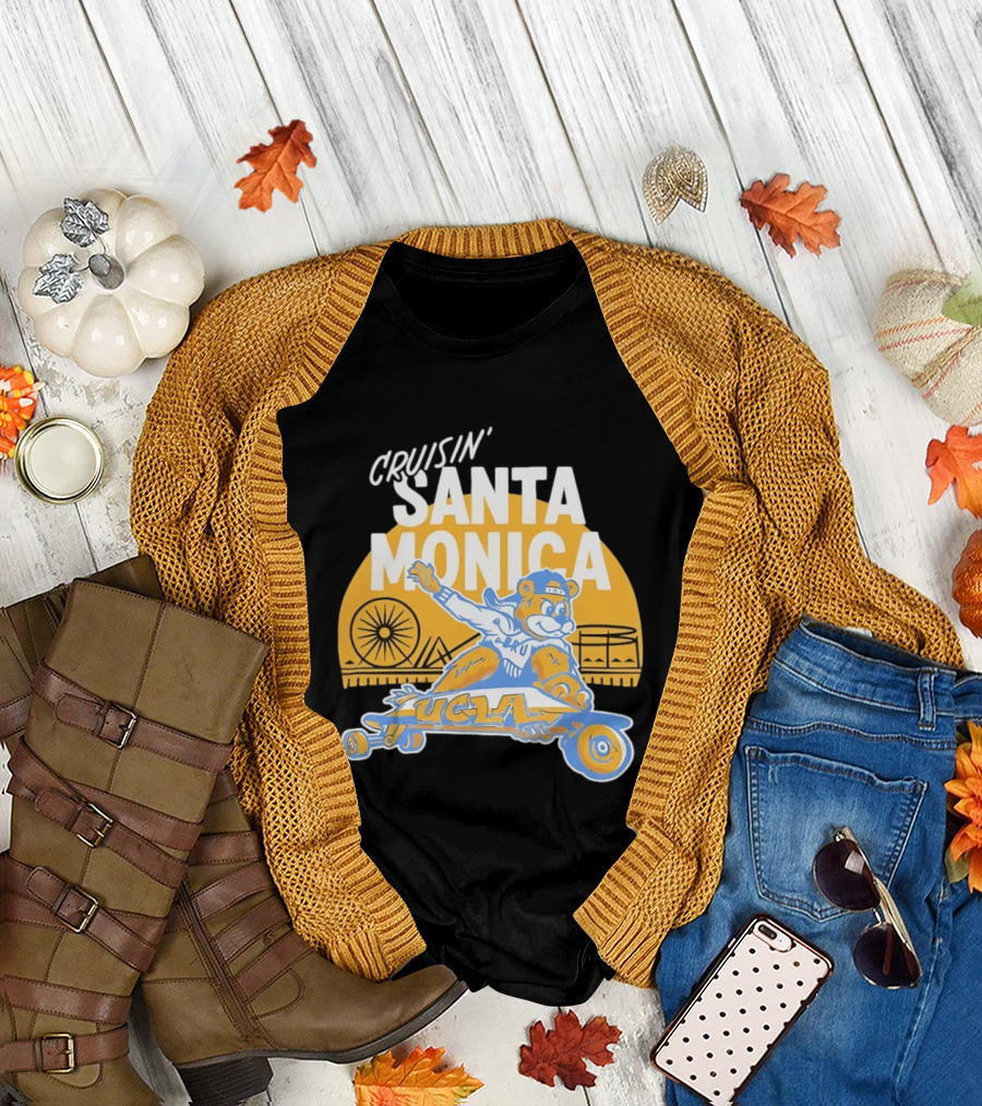 Cruisin' Santa Monica UCLA Bruins Skateboarding Bear T-Shirt