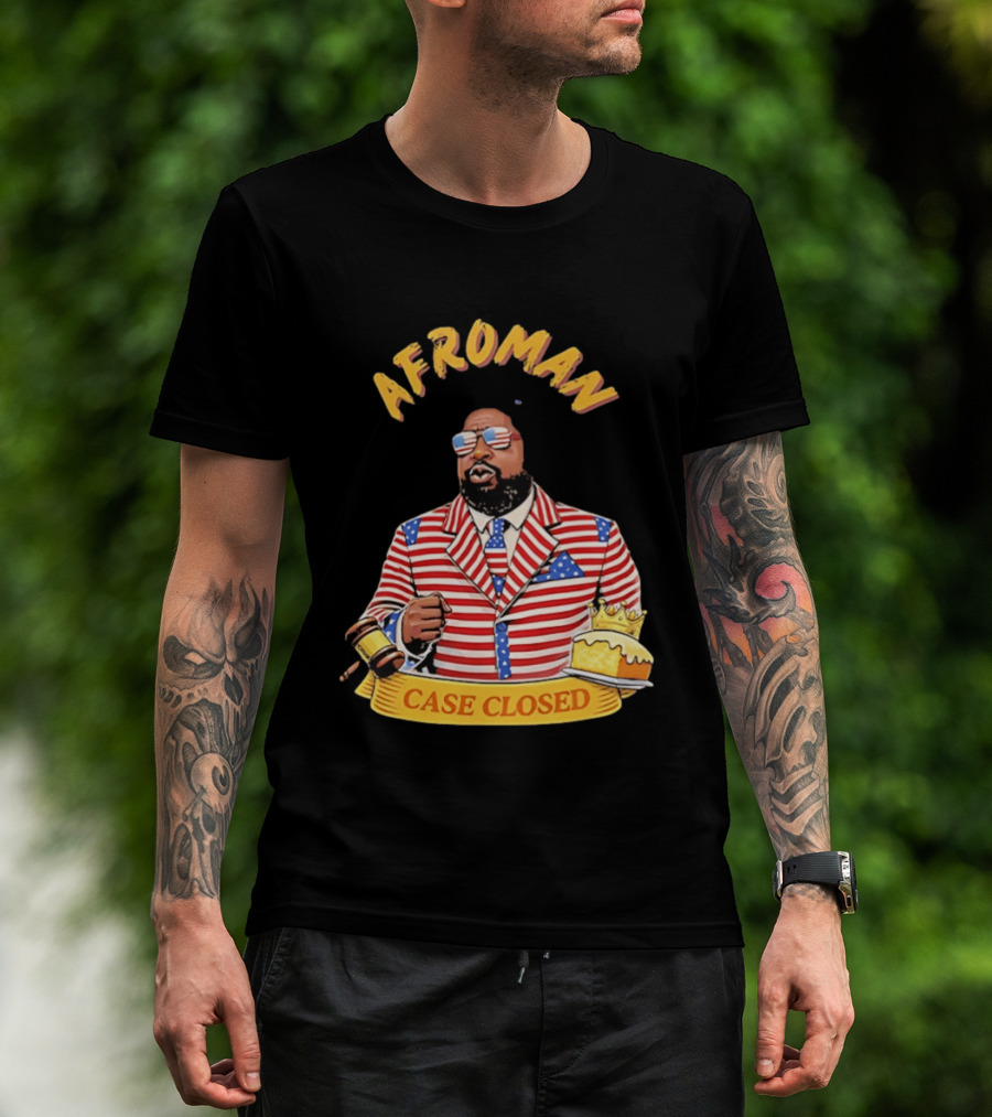 Afroman Case Closed Patriotic Suit Lemon Pound Cake Free Speech T-Shirt