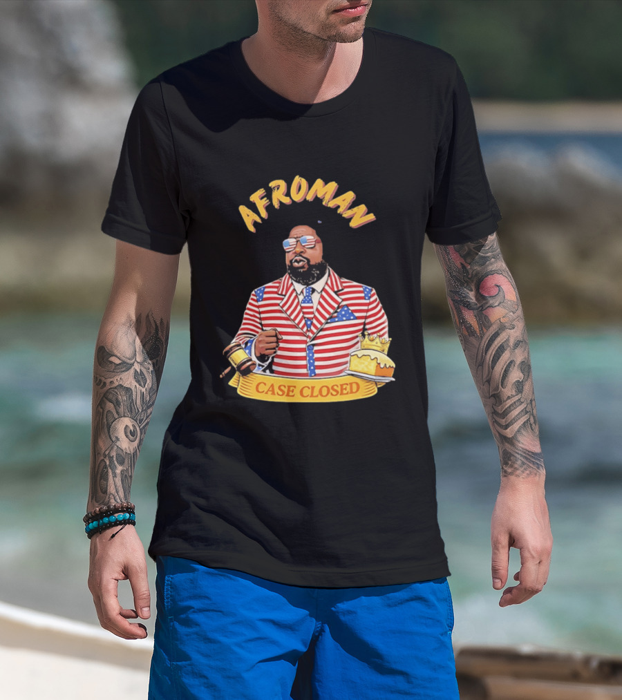 Afroman Case Closed Patriotic Suit Lemon Pound Cake Free Speech T-Shirt