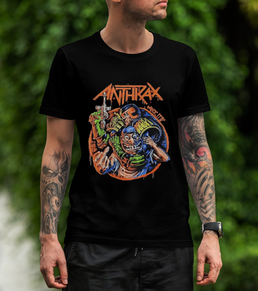 Anthrax Australia 2026 Tour The Not Man Robocop Drokk It T-Shirt
