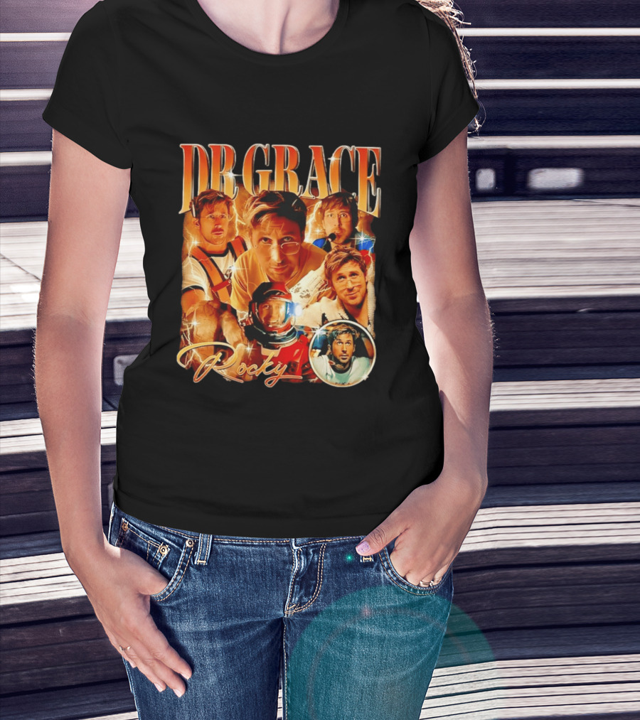 Dr Grace Rocky Ryan Gosling Space Adventure T-Shirt