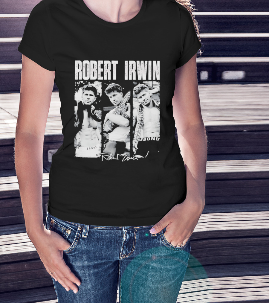 Robert Irwin Animal Wildlife Bonds Crocodile And Signature T-Shirt