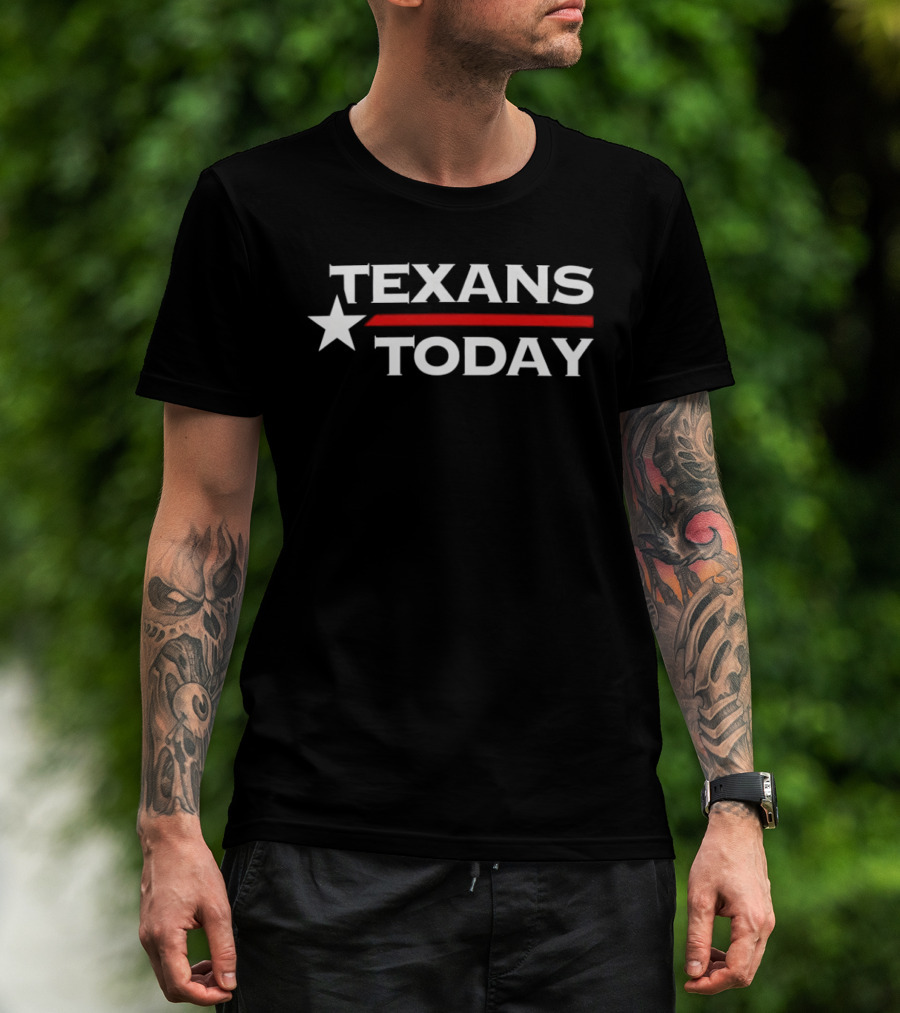 Texans Today Star Red Line T-Shirt