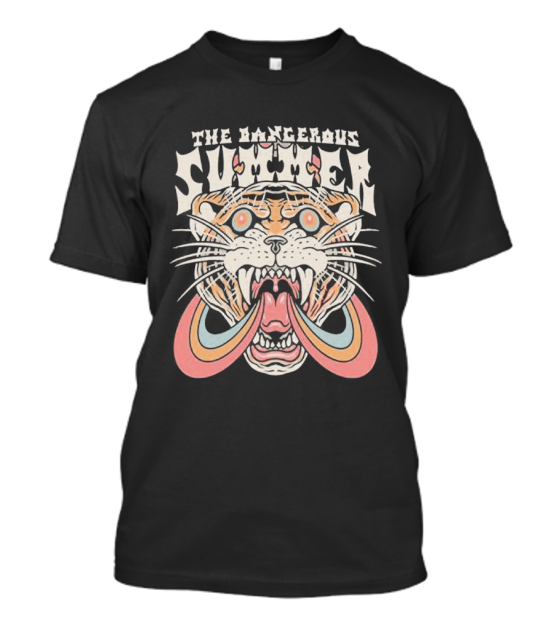 The Dangerous Summer Blind Ambition Tiger With Rainbow Mane T-Shirt