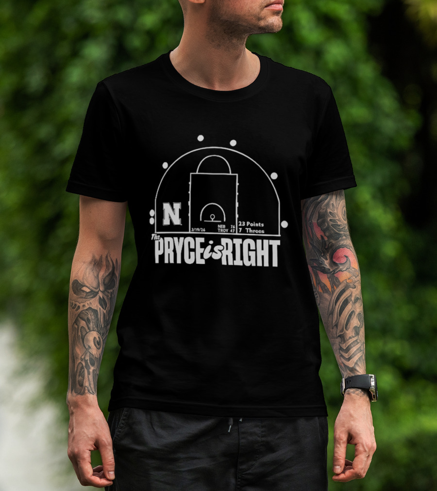 The Pryce Is Right N Basketball Court Stats 23 Points 7 Threes T-Shirt