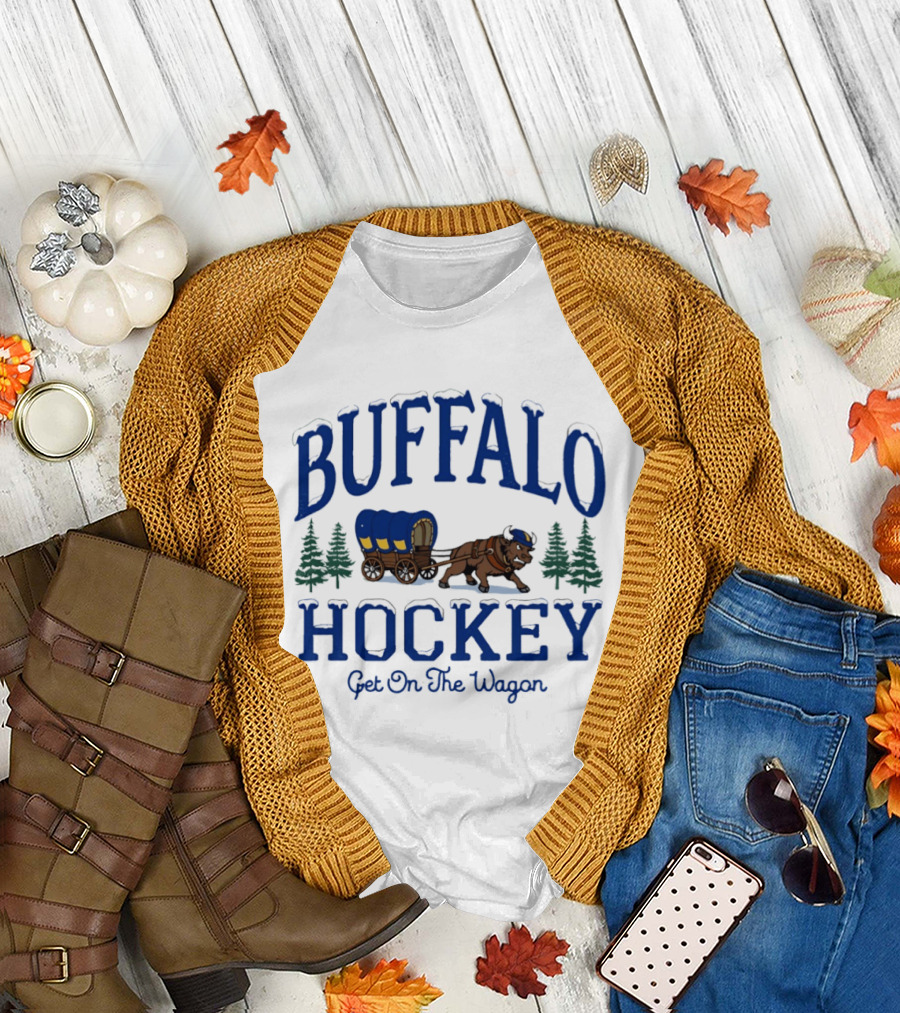 Buffalo Hockey Get On the Wagon Wild West T-Shirt
