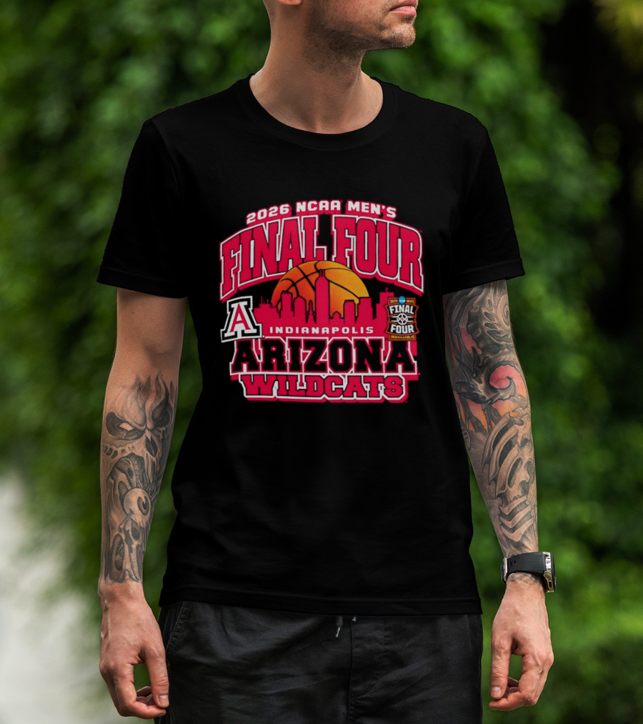 2026 NCAA Men's Final Four Indianapolis Arizona Wildcats Basketball T-Shirt