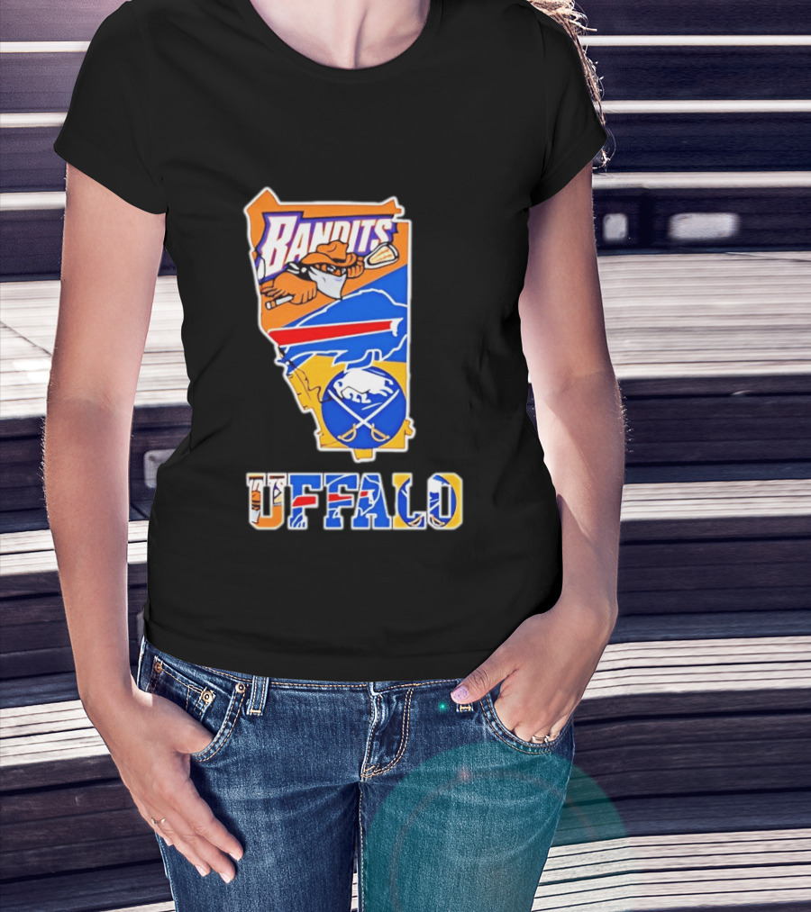 Buffalo Bandits Bills Sabres Sports Teams State T-Shirt