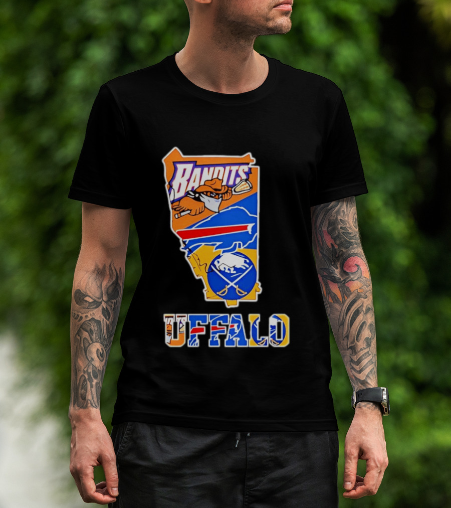 Buffalo Bandits Bills Sabres Sports Teams State T-Shirt