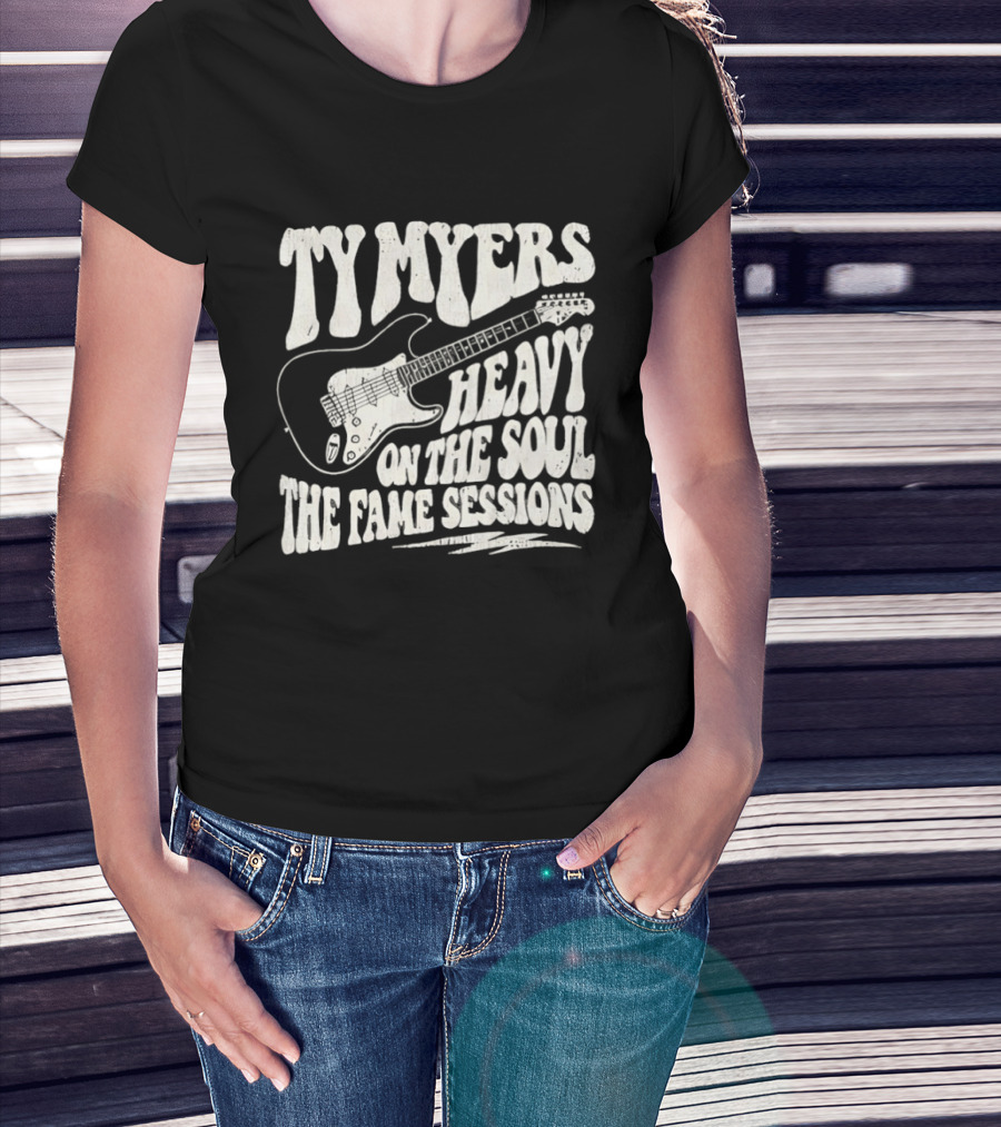 Ty Myers Heavy On The Soul The Fame Sessions Guitar T-Shirt