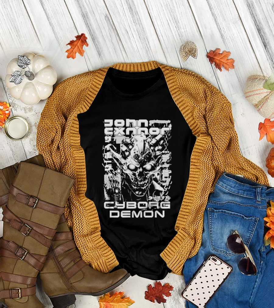 John Cxnnor Gravitated Cyborg Demon T-Shirt