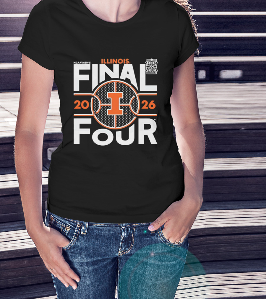 Illinois Fighting Illini NCAA Basketball 2026 Final Four Championship T-Shirt