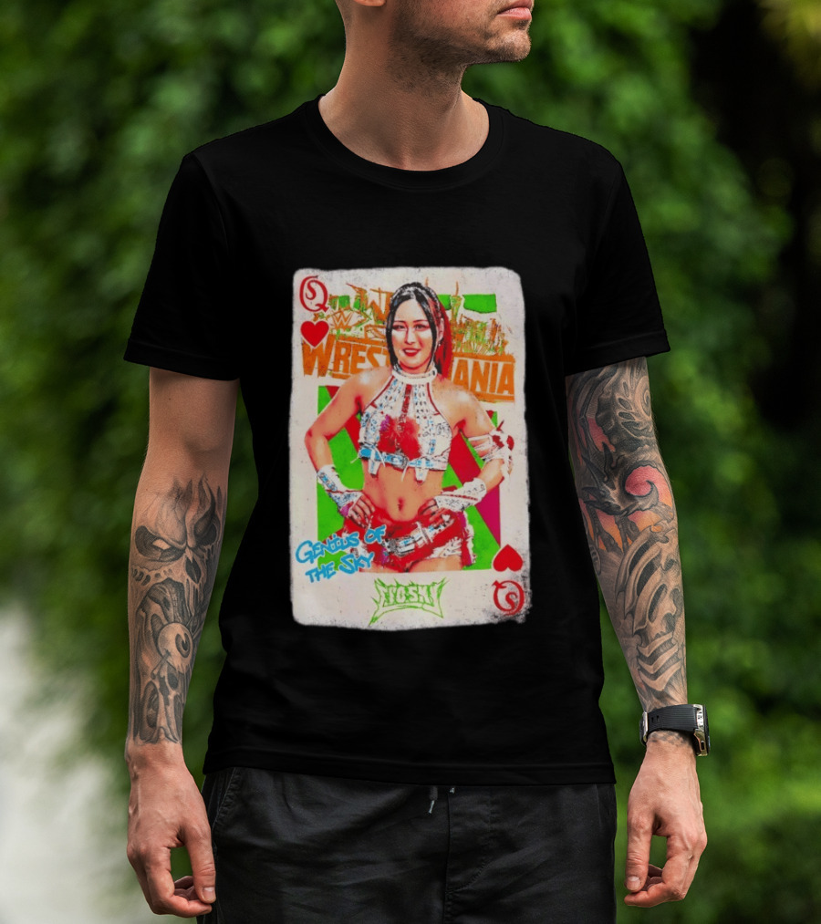 Iyo Sky Genius Of The Sky WrestleMania WWE Playing Card T-Shirt