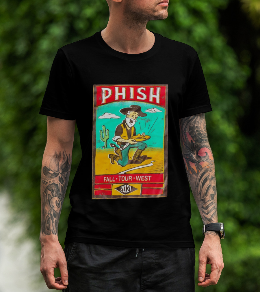 Phish Fall Tour West 2021 Prospector Desert Scene T-Shirt