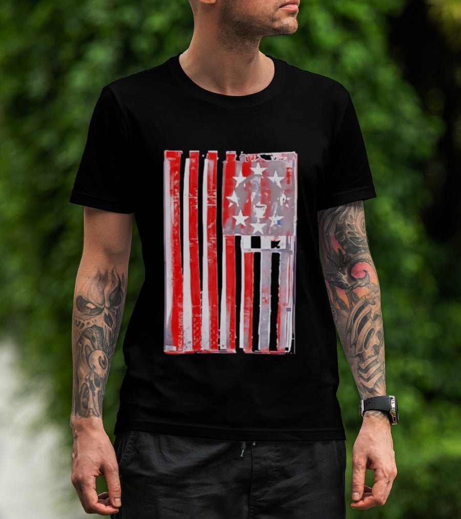 Rottweiler American Flag Independence Dog Lovers Patriotic USA T-Shirt