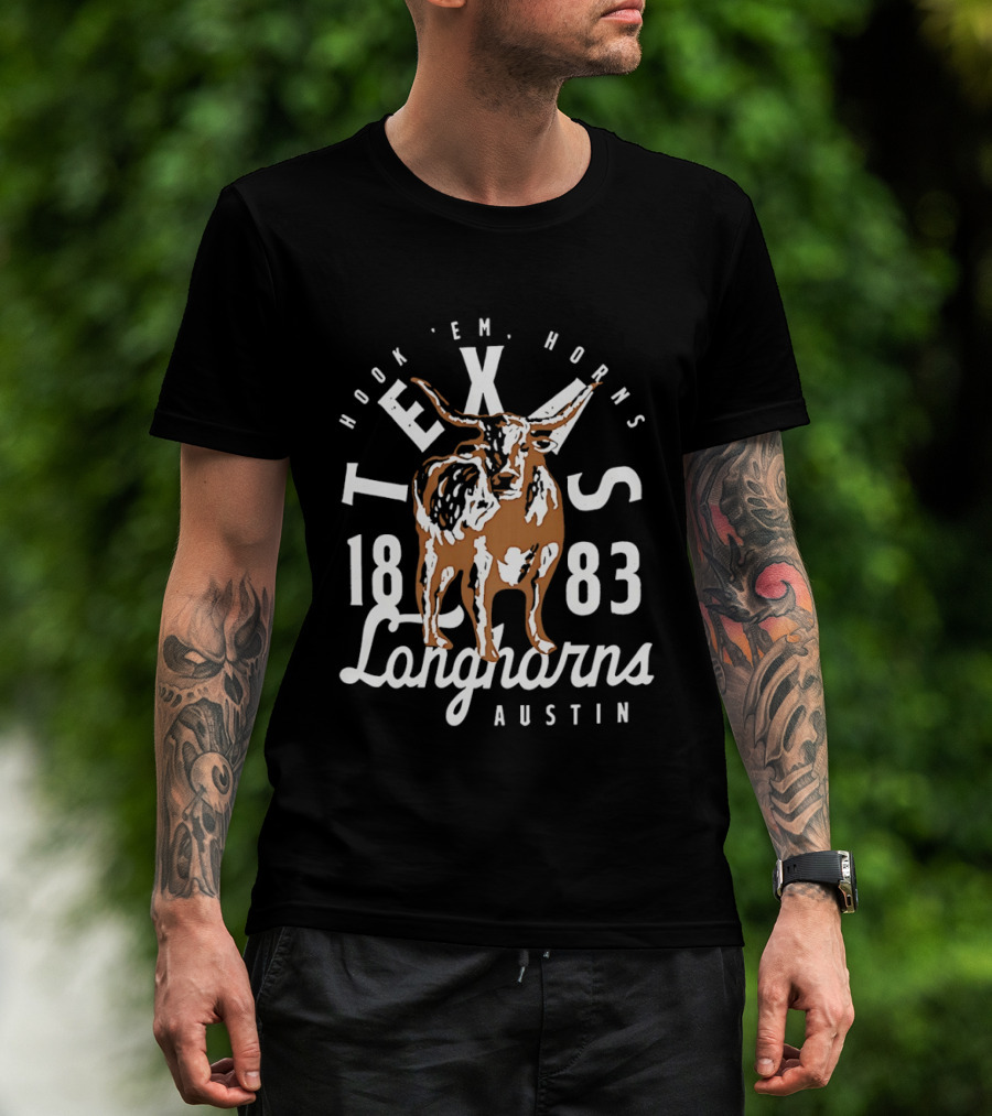 Texas Longhorns 1883 Hook 'Em Horns Longhorns Austin T-Shirt