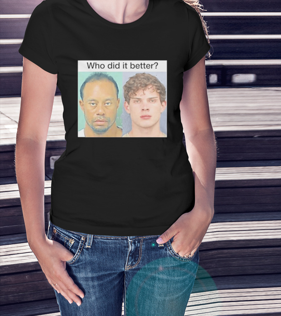 Who Did It Better Tiger Woods Shot Comparison T-Shirt