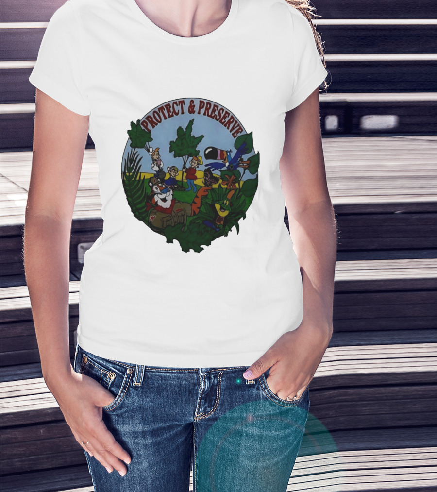 1993 Kelloggs Tony The Tiger Protect Preserve Environmentalist Kids Nature T-Shirt