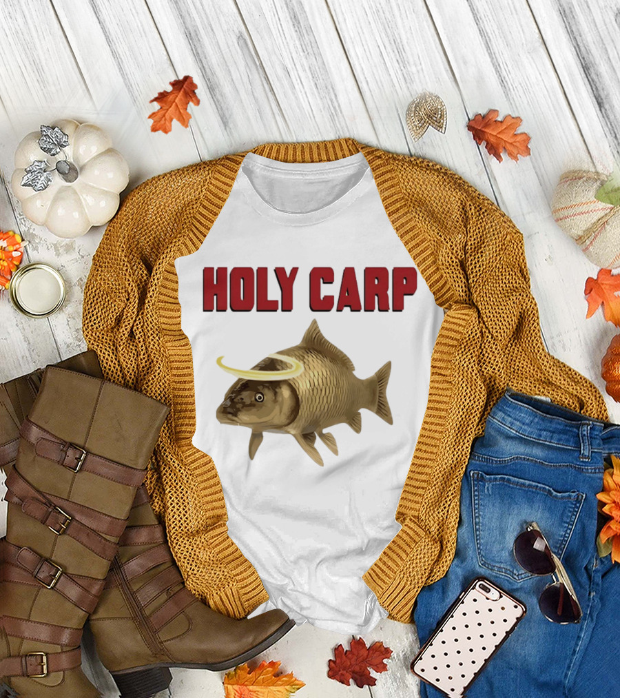 Holy Carp Fish with Halo T-Shirt