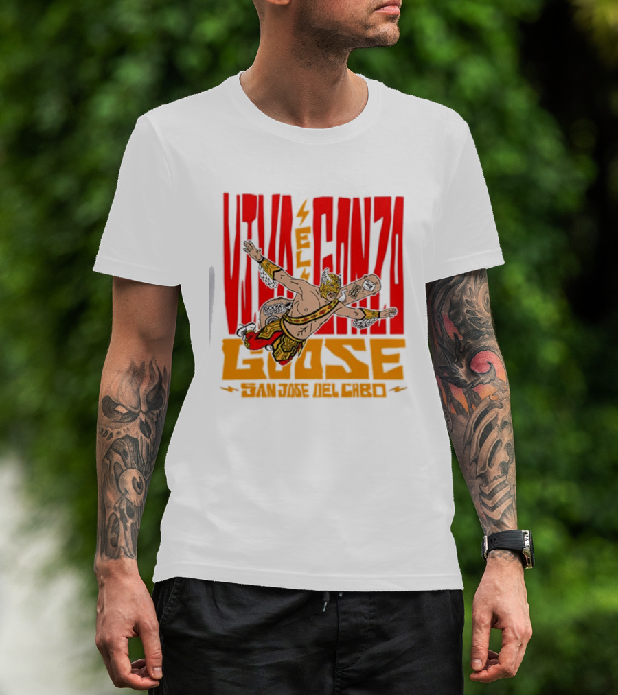 Viva El Gonzo Goose El Gonzo Fantástico Wrestling Skateboarding Fusion T-Shirt