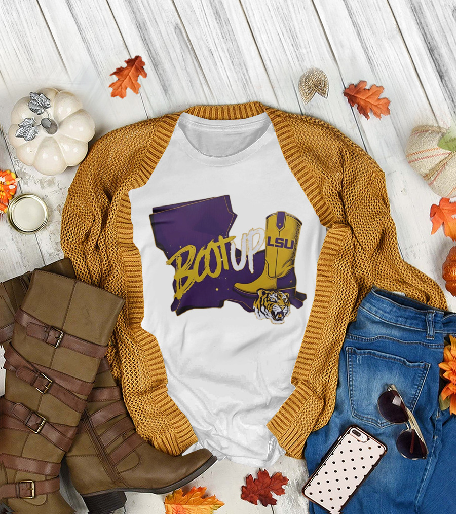 Welcome Home Coach Will Wade Boot Up LSU Tigers Louisiana Map and Boot with LSU Logo and Tiger Head T-Shirt