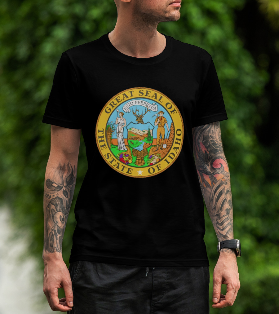 Great Seal Of The State Of Idaho Esto Perpetua T-Shirt
