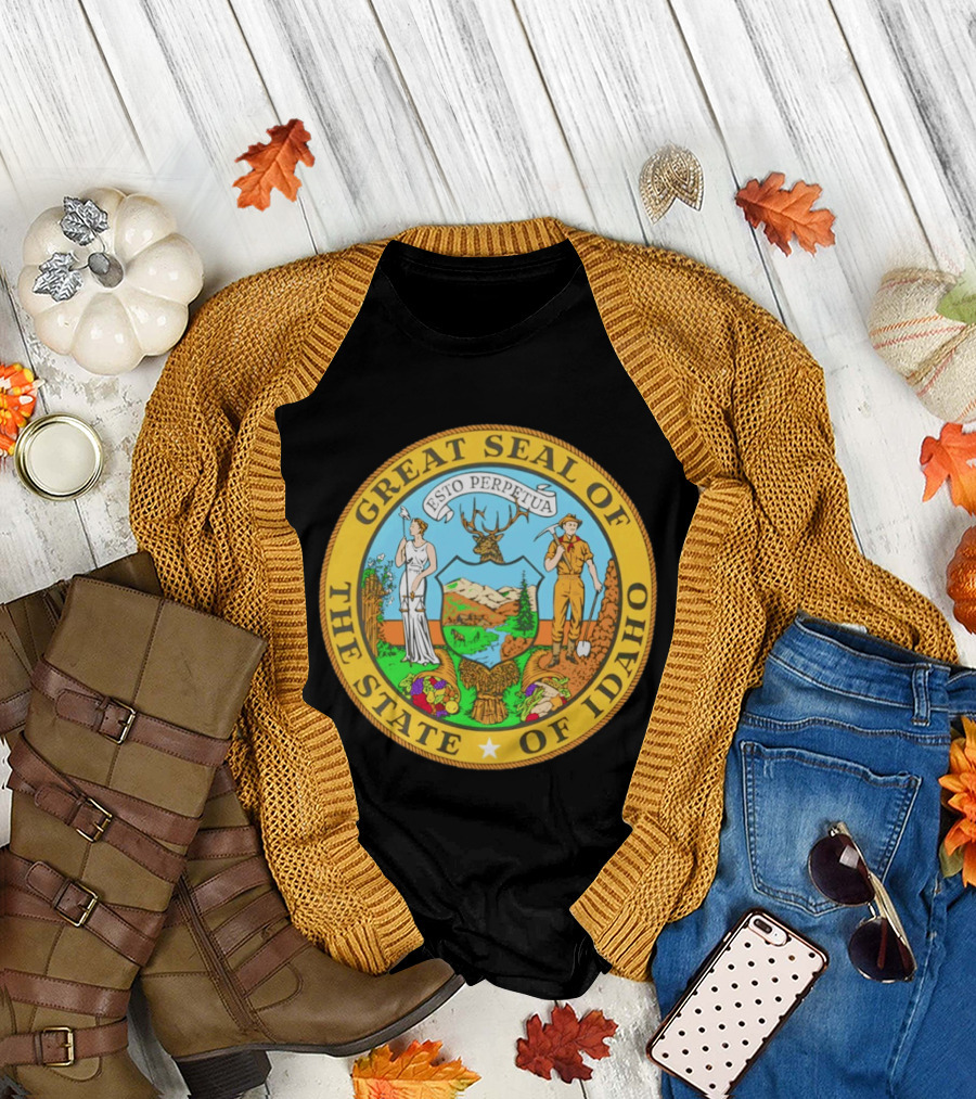 Great Seal of the State of Idaho Esto Perpetua T-Shirt