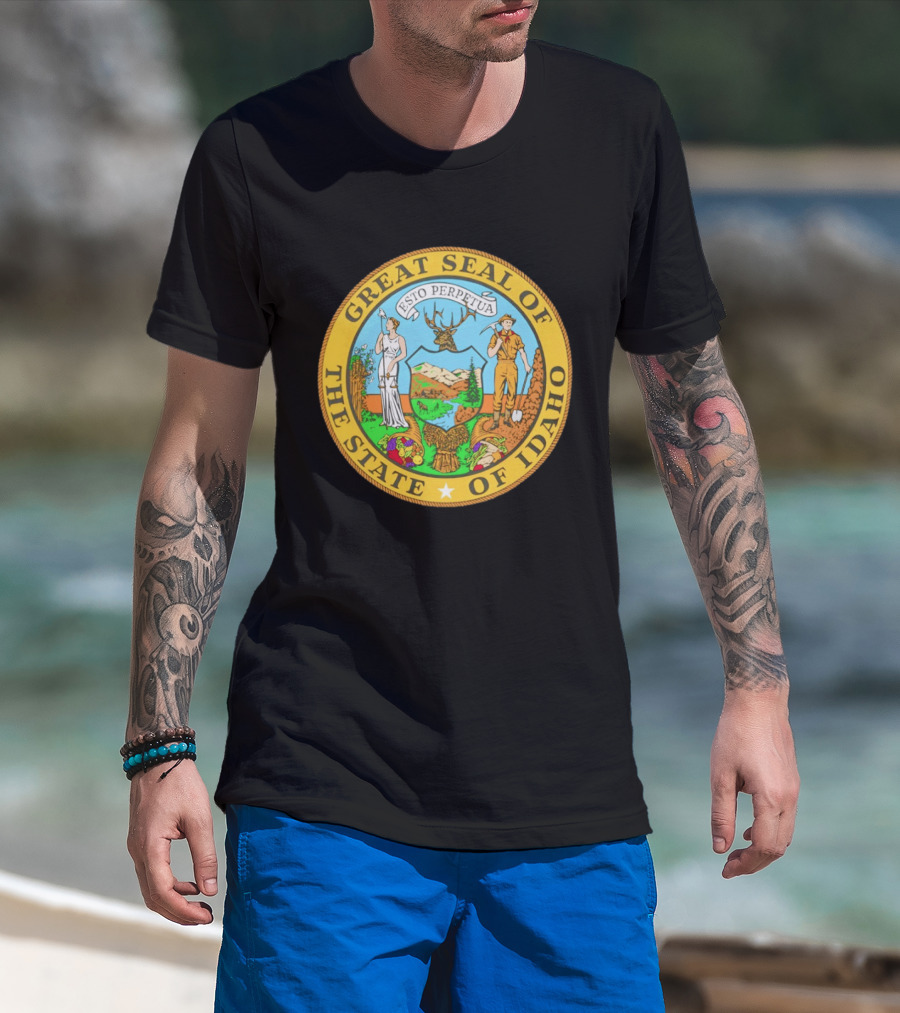 Great Seal Of The State Of Idaho Esto Perpetua T-Shirt