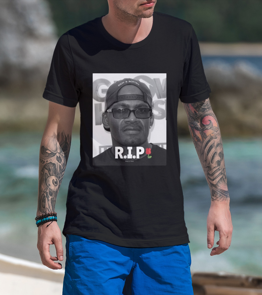 RIP Rich & Rotten Roses In PetalGrove Street Shawn Fonteno T-Shirt