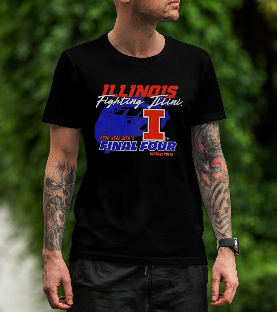 Illinois Fighting Illini 2026 NCAA Men's Final Four Indianapolis T-Shirt