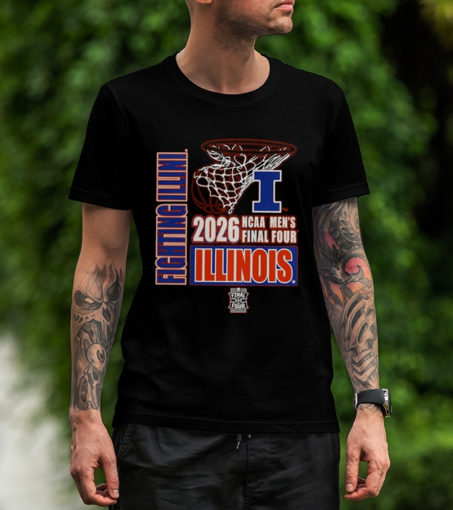 Illinois Fighting Illini 2026 NCAA Men's Final Four Basketball T-Shirt