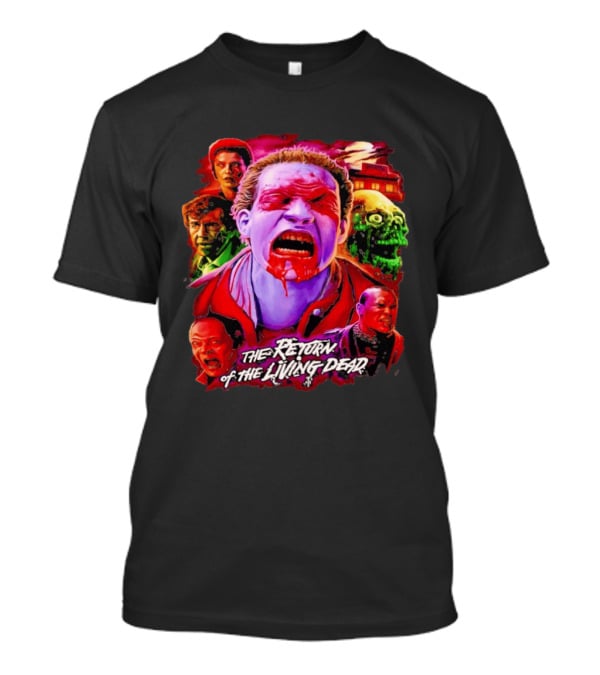 The Return Of The Living Dead I Can Smell Your Brains Horror Characters T-Shirt