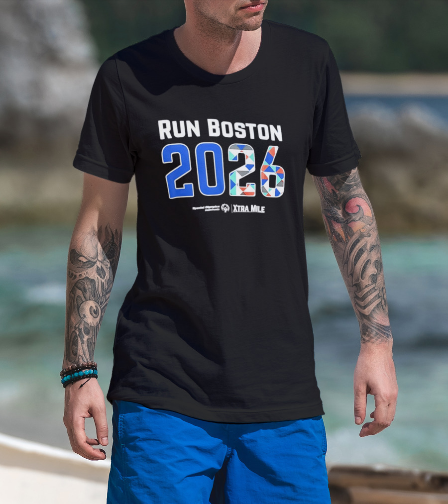 Run Boston 2026 Special Olympics Massachusetts Xtra Mile T-Shirt