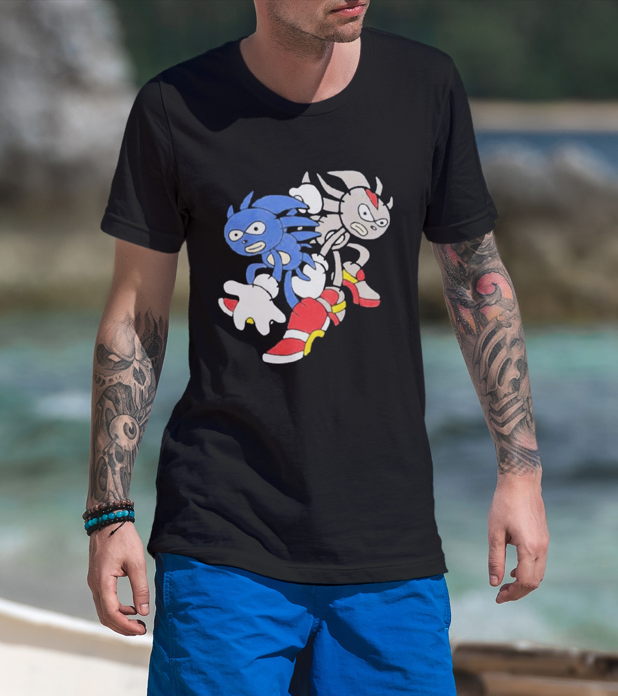 Sanic Coldsteel April Fools Meme Characters T-Shirt