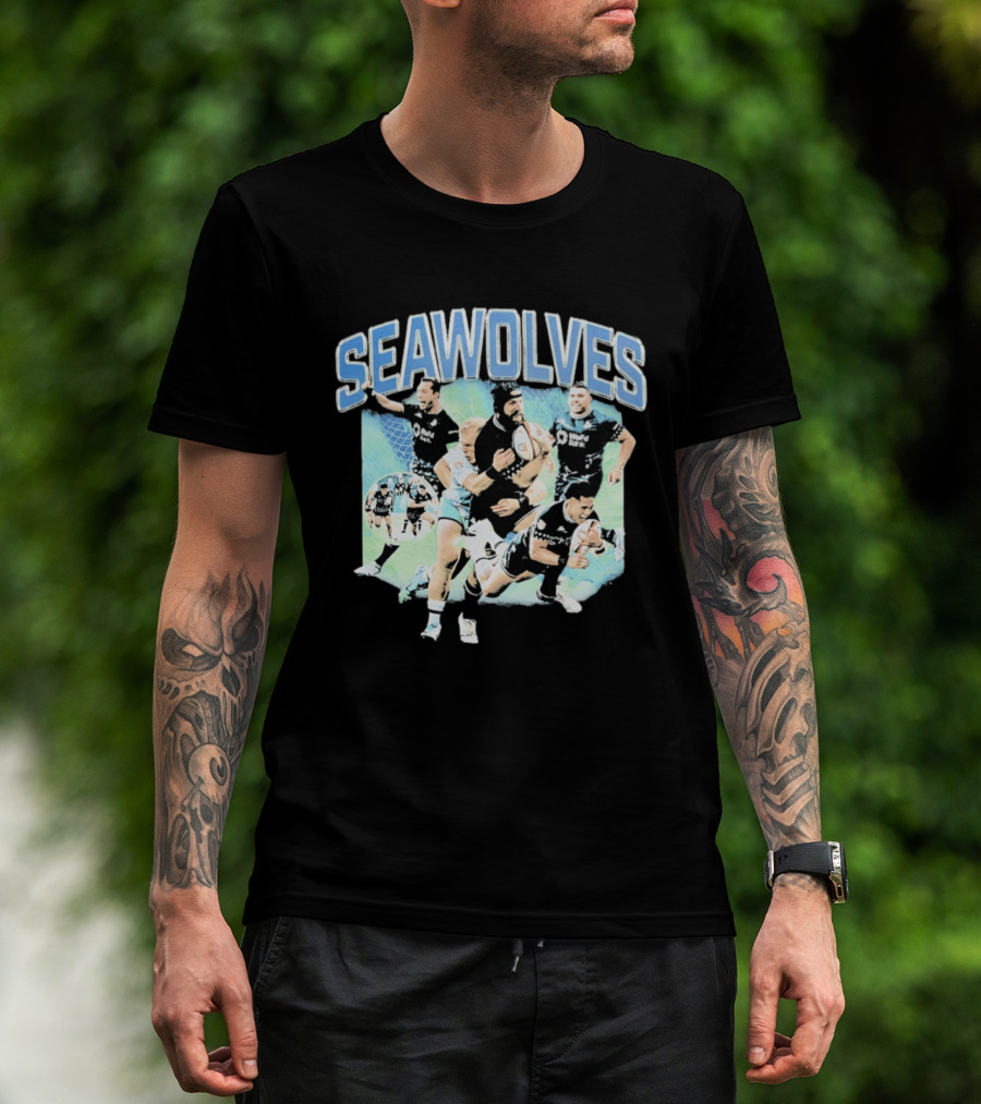 Seawolves Rugby Team Action Seattle Match Highlights T-Shirt