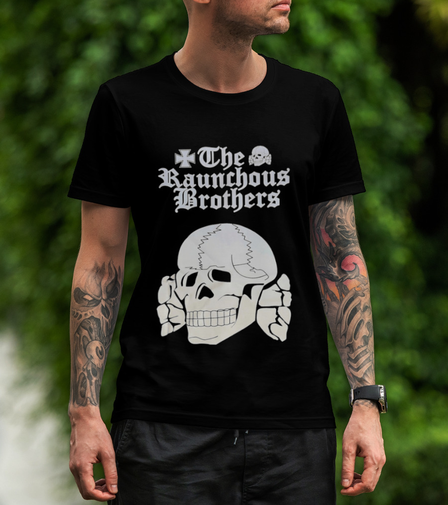 Skull The Raunchous Brothers Vintage Gothic T-Shirt