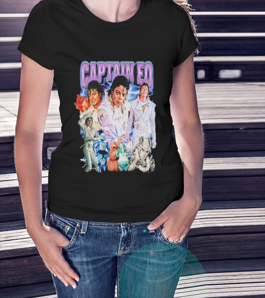 Captain EO Michael Jackson Sci Fi Adventure Cast Characters T-Shirt