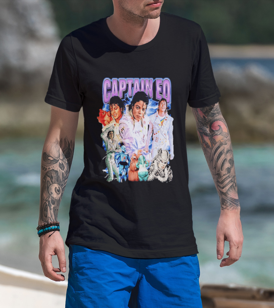 Captain EO Michael Jackson Sci Fi Adventure Cast Characters T-Shirt